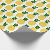 Gelbe Ananas Geschenkpapier (Ecke)
