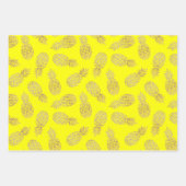 Gelbe Ananas Geschenkpapier Set (Vorderseite 2)