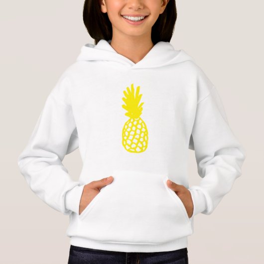 Gelbe Ananas Hoodie (Vorderseite)