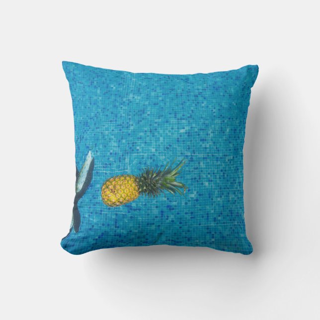 Gelbe Ananas Kissen (Vorderseite)