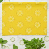 Gelbe Ananas schneidet Muster Geschirrtuch (Gefaltet)