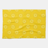 Gelbe Ananas schneidet Muster Geschirrtuch (Horizontal)