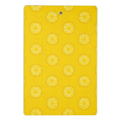 Gelbe Ananas schneidet Muster Mini Klemmbrett (Rückseite)