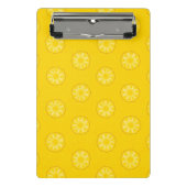 Gelbe Ananas schneidet Muster Mini Klemmbrett (Vorderseite)