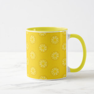 Gelbe Ananas schneidet Muster Tasse