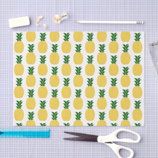 Gelbe Ananas Seidenpapier (Handwerk)