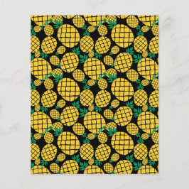 Gelbe Ananas tropisches Fruchtmuster