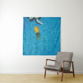 Gelbe Ananas Wandteppich (Beispiel (Horizontal))
