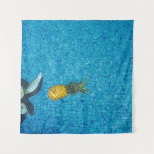 Gelbe Ananas Wandteppich
