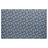Gelbe Anker auf Marinegewebe von Yard Stoff (Fat Quarter (45,7 x 55,9 cm))