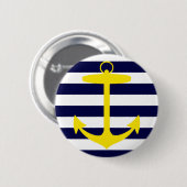 Gelbe AnkerSilhouette Button (Vorne & Hinten)