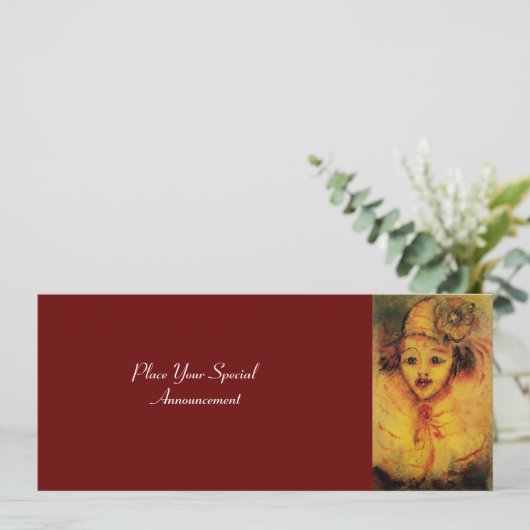 GELBE ANKÜNDIGUNG (Stehend Vorderseite)