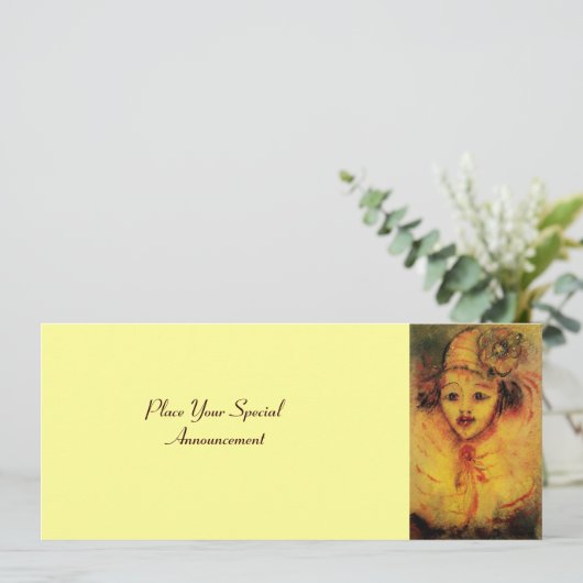 GELBE ANKÜNDIGUNG (Stehend Vorderseite)