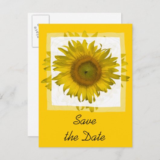 Gelbe Ankündigung Datum freihalten (Vorne/Hinten)