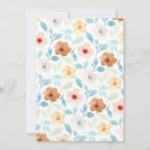 Gelbe Aquamarine Blüte 75. Einladung (Rückseite)