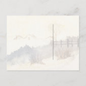 Gelbe Aquamarine, rustikale Wasserfarbe, die wir b Ankündigungspostkarte (Rückseite)