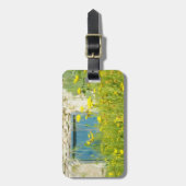 Gelbe Aquarellfarben-Blume Gepäckanhänger (Vorderseite vertikal)