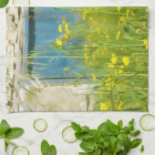 Gelbe Aquarellfarben-Blume Handtuch (Gefaltet)