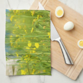 Gelbe Aquarellfarben-Blume Handtuch (Viertel Falte)