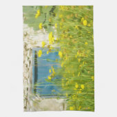 Gelbe Aquarellfarben-Blume Handtuch (Vertikal)