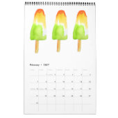 Gelbe Aquarellkunstkalender Sacha Grossel Kalender (Feb 2027)