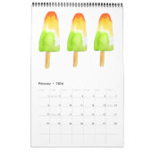 Gelbe Aquarellkunstkalender Sacha Grossel Kalender (Feb 2026)