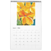 Gelbe Aquarellkunstkalender Sacha Grossel Kalender (Mär 2026)