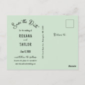 Gelbe Aquarelltücher Hochzeitsstipene Foto Rett Da Postkarte (Rückseite)