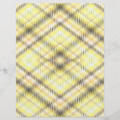 Gelbe Argyle-Massen-Scrapbook-Papier-Seiten Flyer (Hinten)