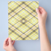 Gelbe Argyle-Massen-Scrapbook-Papier-Seiten Flyer (Hand)