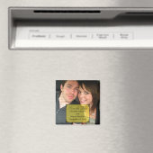 Gelbe Art Deco Rahmen speichern Datum Magnet (In Situ (Geschirrspüler))