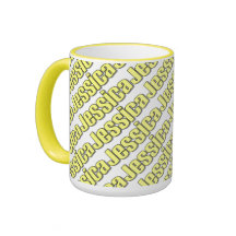 Gelbe Art-Tasse Jessicas