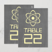 Gelbe Atomkarton Tischnummer 2sid (Vorne/Hinten)