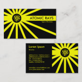 Gelbe Atomkraft Visitenkarte (Vorne/Hinten)