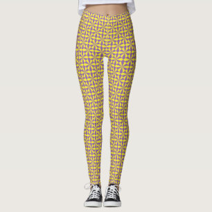 Gelbe Augengläser Leggings