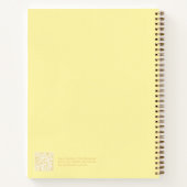 Gelbe Aura-Botschafts-Notizbuch Notizblock (Rückseite)