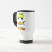 Gelbe Auto-Tasse Reisebecher (Vorderseite Links)