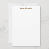 GELBE AUTUMNSTÜCKE EINLADUNG (Rückseite)