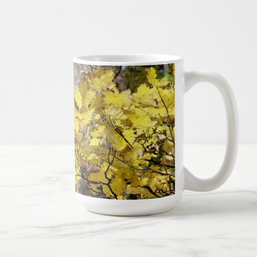 GELBE AUTUMNSTÜCKE KAFFEETASSE (Rechts)
