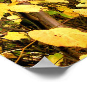 GELBE AUTUMNSTÜCKE POSTER (Ecke)