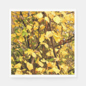 GELBE AUTUMNSTÜCKE SERVIETTE (Vorderseite)