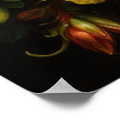 Gelbe Azalea Blume Art Print Poster (Ecke)