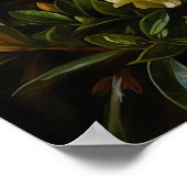 Gelbe Azalea Blume Art Print Poster (Ecke)