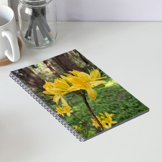 Gelbe Azalea Floral Notizblock