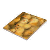 Gelbe Baby-Küken Fliese (Seite)
