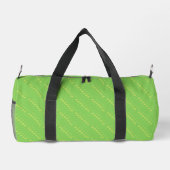 Gelbe Bälle auf Grün Duffle Bag (Rückseite)