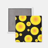 Gelbe Bälle Magnet (Vorderseite/Rückseite)