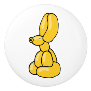 Gelbe Ballon Tiersonne Design Keramikknauf