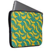 Gelbe Banane mit schwarzer Kontur Laptopschutzhülle (Vorne Rechts)