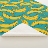 Gelbe Banane mit schwarzer Kontur  Sherpadecke (3/4)